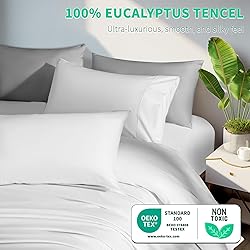 Shilucheng Tencel Sheets 4 Piece, 100% Eucalyptus