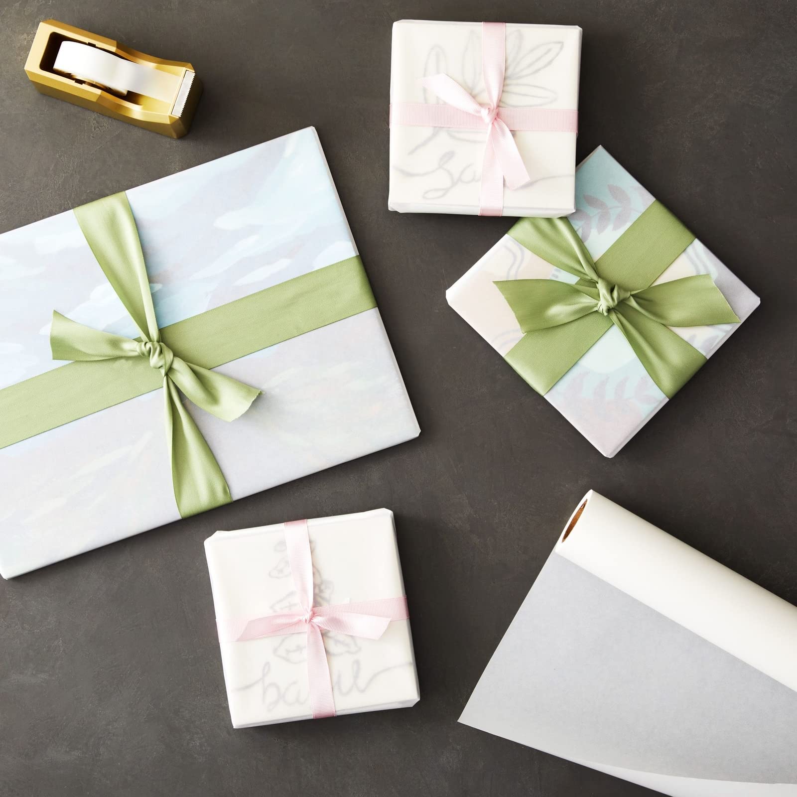 Bright Creations Glassine Paper Roll - Acid Free Archival, Translucent & Grease Resistant Paper - for Artwork & Documents - 17.5 in x 25 Yd, Clear