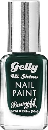 Barry M Gelly Hi Shine Nail Paint Forest Green Thyme Green 10ml