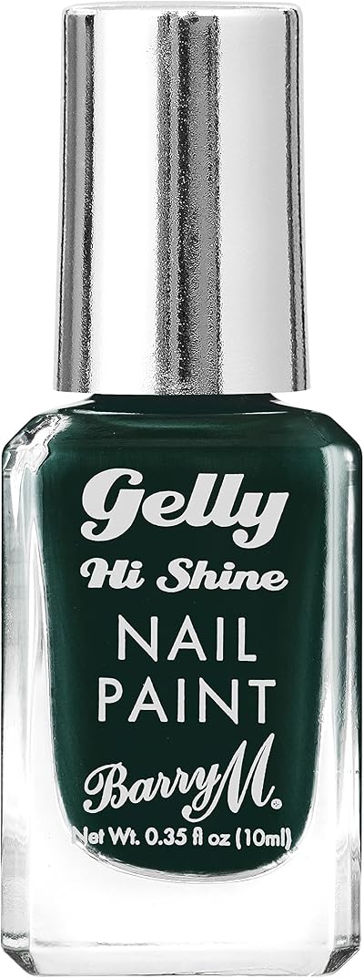Barry M Gelly Hi Shine Nail Paint Forest Green Thyme Green 10ml