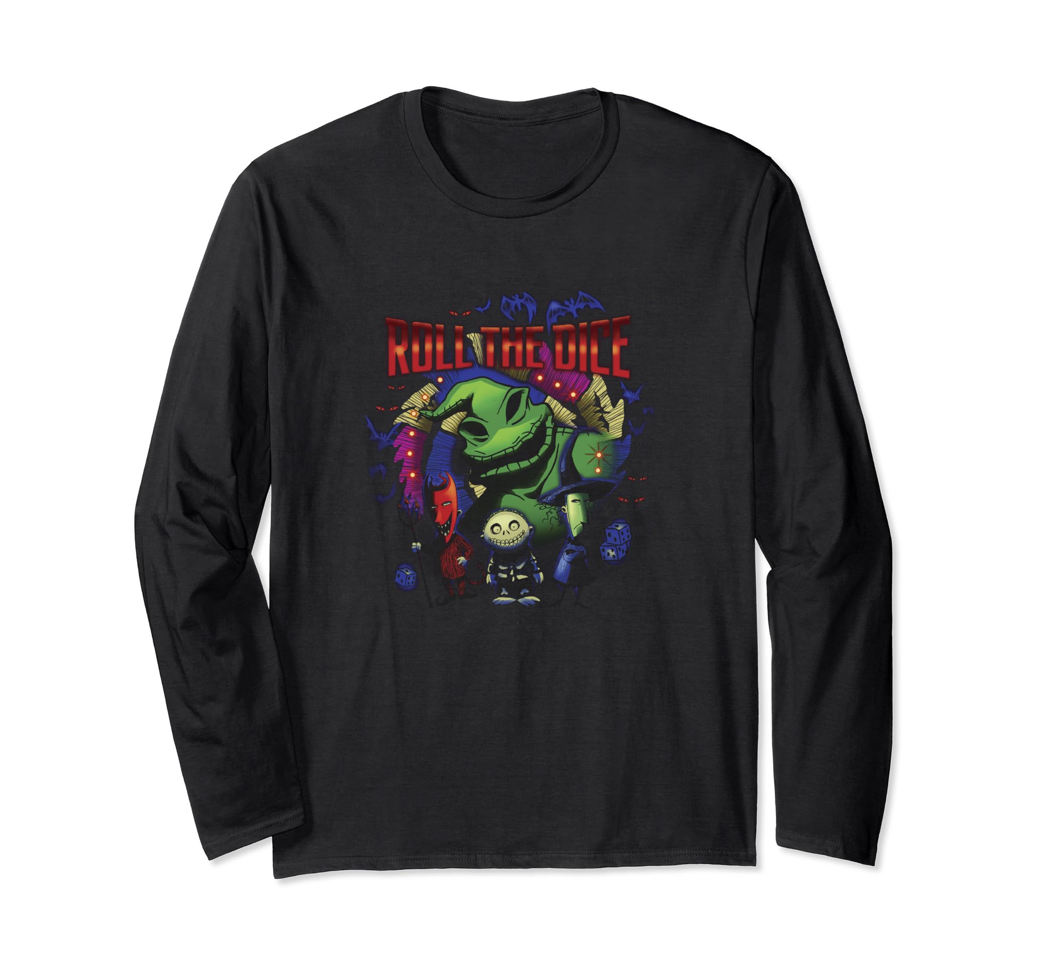 Disney The Nightmare Before Christmas Oogie Roll The Dice Long Sleeve T-Shirt