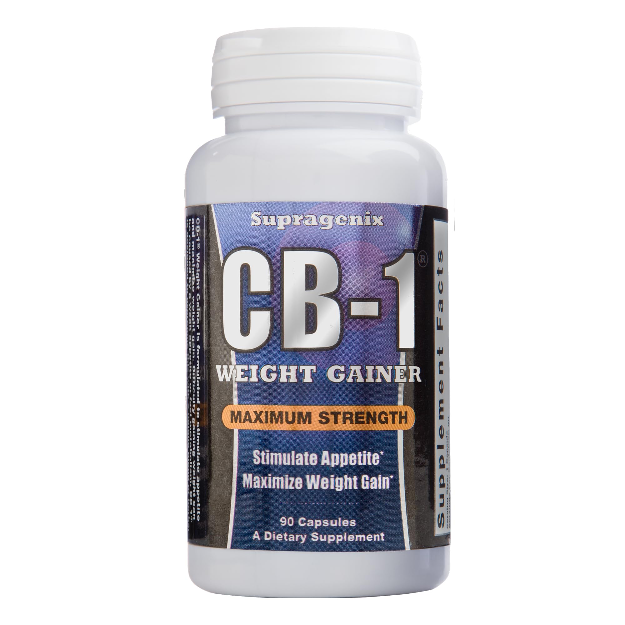 CB-1 Weight Gainer Pills (90 Count) | Weight Gain Support for Women & Men | Clinically Tested Appetite Booster | Powerful Mass Gainer