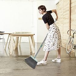 kelamayi Upgrade Broom and Dustpan Set, Large Size