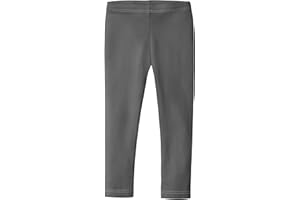 CITY THREADS Made in USA Girls Leggings in 100% Cotton for School Uniform or Play for Sensitive Skin SPD Sensory Friendly Clothing
