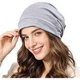 XINHUSU Silver Faraday Hat EMF Hood, Grounding Sleep Cap with Cord | EMF protection, pure silver fiber, breathable &amp; lightweight, adjustable fit, includes 15ft cord, for travel &amp; home use