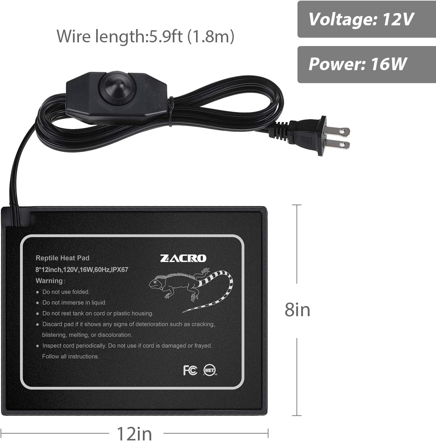 reptile heat mat with built in thermostat