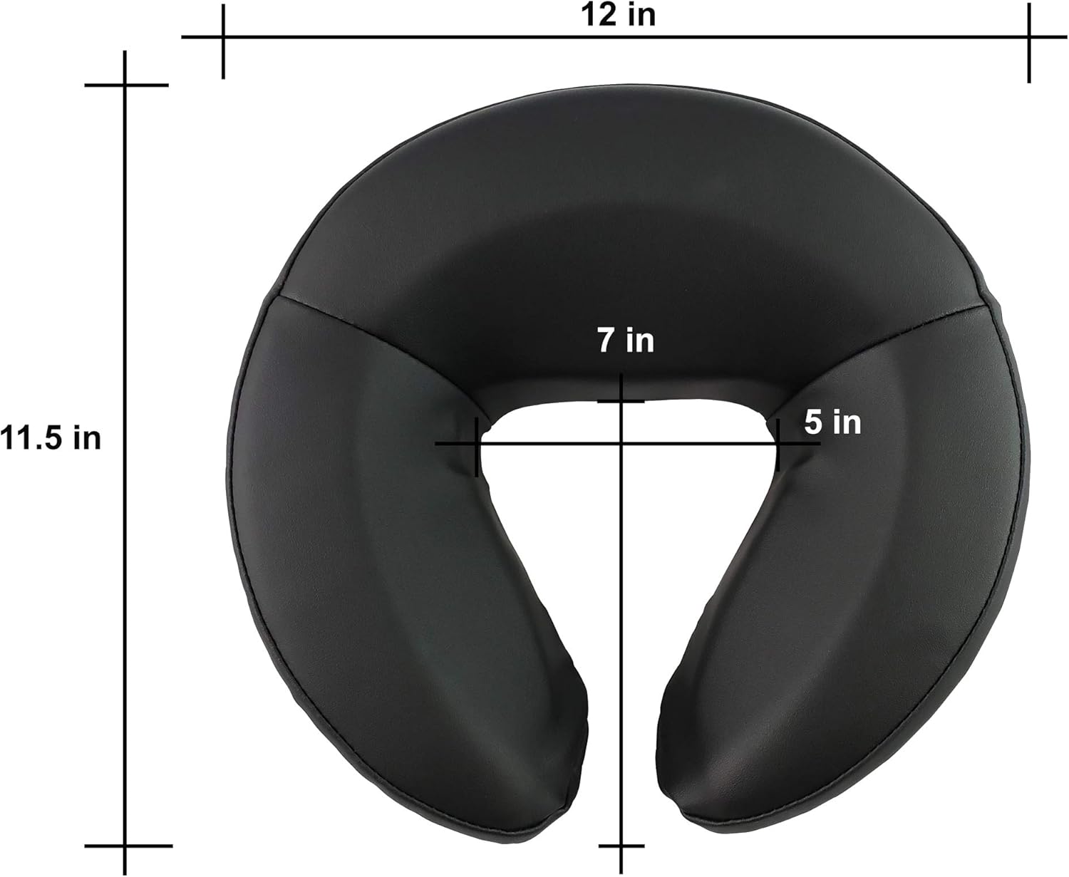 TOA Supply Ultra Soft Spa Massage Table Chair Crescent Face Rest Neck Head Pillow Cushion (Black): Home & Kitchen