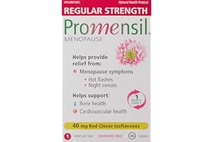 Promensil Regular Strength | Menopause Supplement with Red Clover | Natural Multi-Symptom Daily Maintenance and Relief | Redu