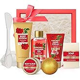 Spa Luxetique Gifts for Women 8pcs of Romantic Luxury Rose Gift Set for Women Bath and Body Works Gift Set Spa Gift for Womens Birthday Gift for Womens Mom Wife Girlfriend Valentines Day Gifts