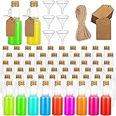 100PCS Mini Plastic Shot Bottles with Lids 60ml Small Alcohol Bottles for Juice, Plastic Liquor Bottles 2oz Small Spirit Bott