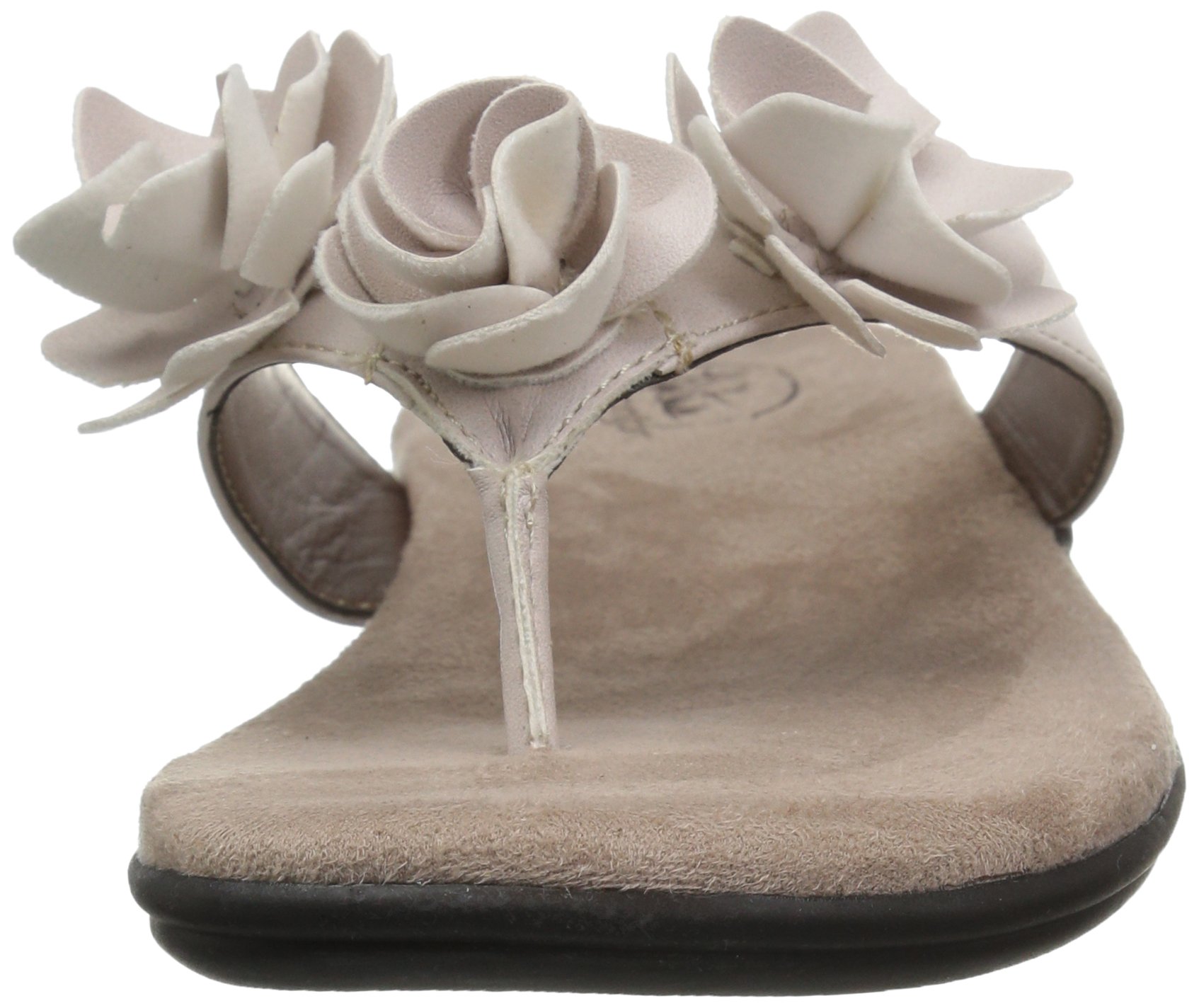 LifeStride Womens Equal Faux Leather Thong Slide Sandals - Image 5