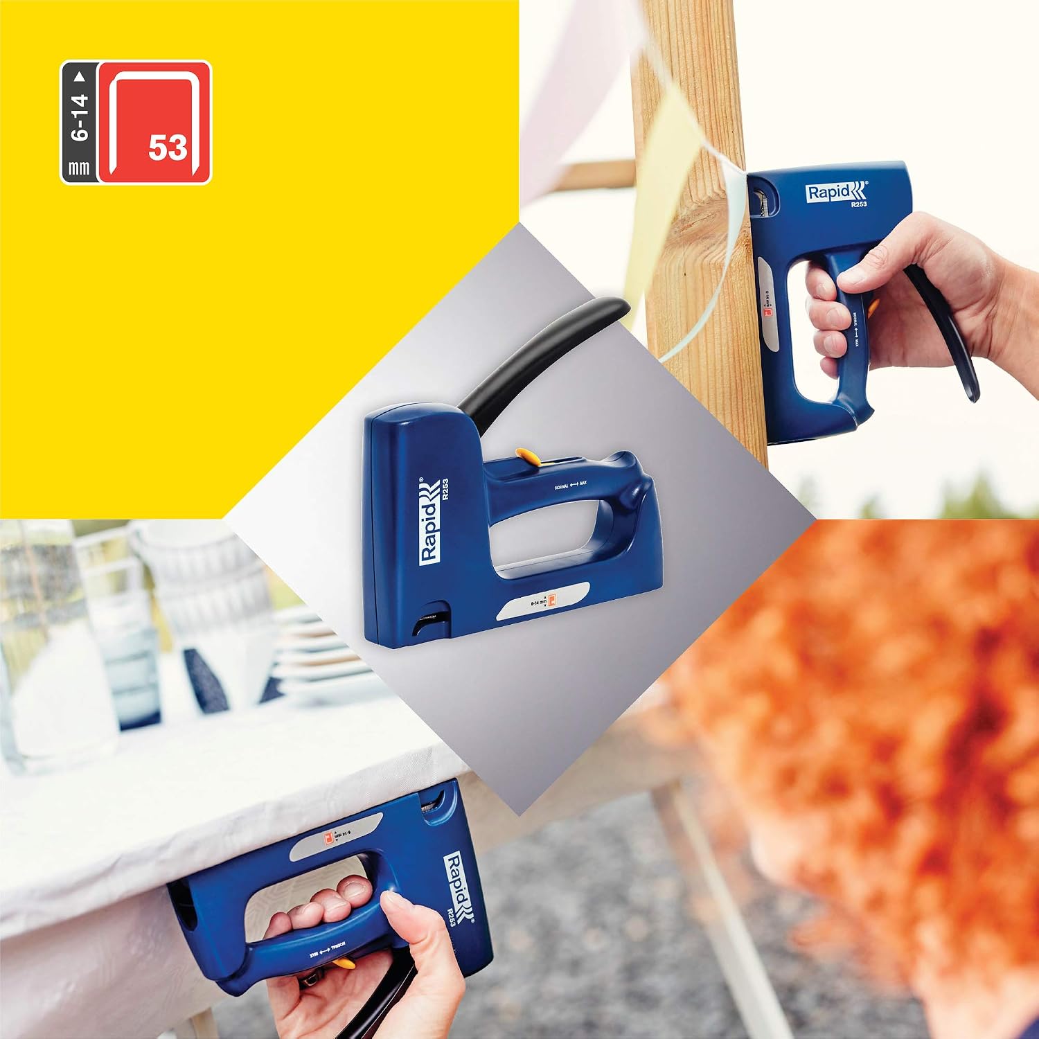 Rapid Light Duty Manual Staple Gun R253 for No. 53 finewire staples - Image 4