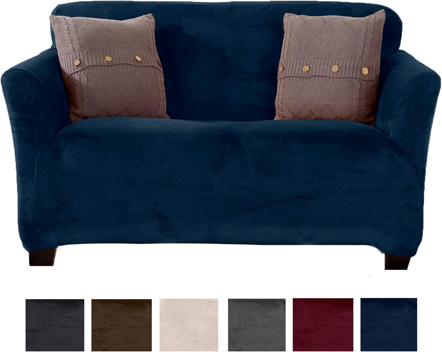 Best navy blue and beige seat cushion