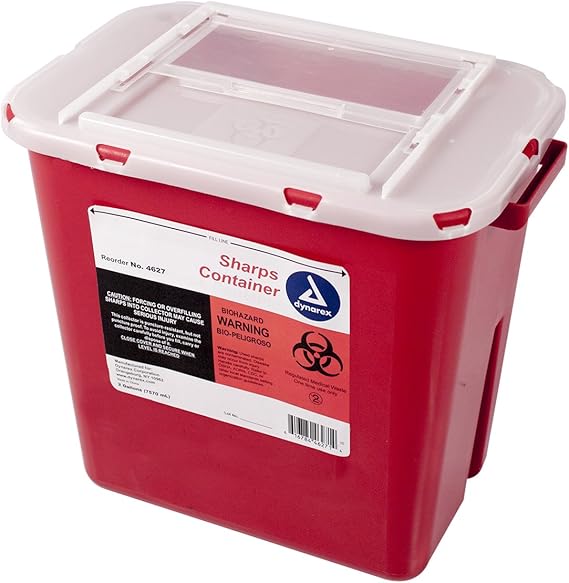 Dynarex Sharps Container Biohazard MultipleUse Needle Disposable