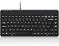 Perixx PERIBOARD-409U Mini Wired Keyboard - USB - 315x147x21mm - UK Layout