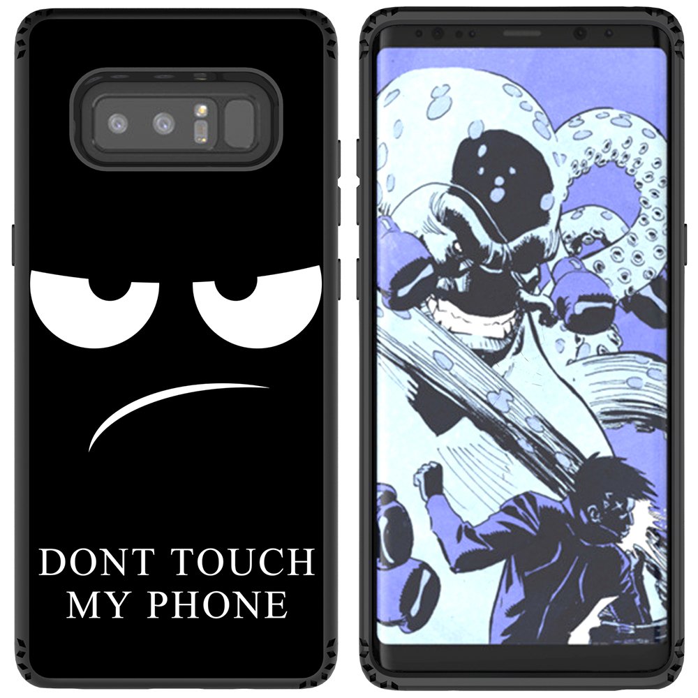 Galaxy Note 8 Case, MagicSky Shockproof Slim Corner Protection with Resilient Shock Absorption Rubber Protective Case Cover for Samsung Galaxy Note8 (2017) 6.3 Inch - Don\'t touch