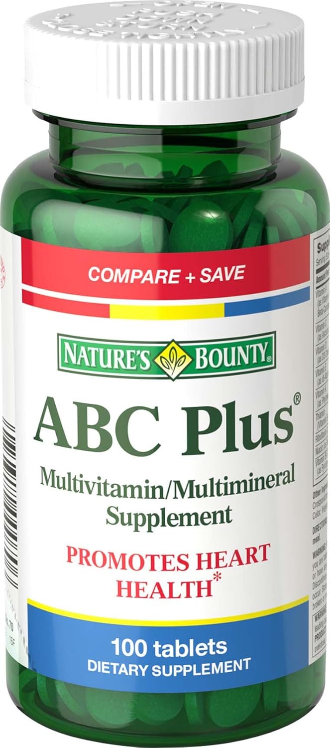 Buy Nature's Bounty ABC Plus with Lutein and Lycopene 100 Tablets