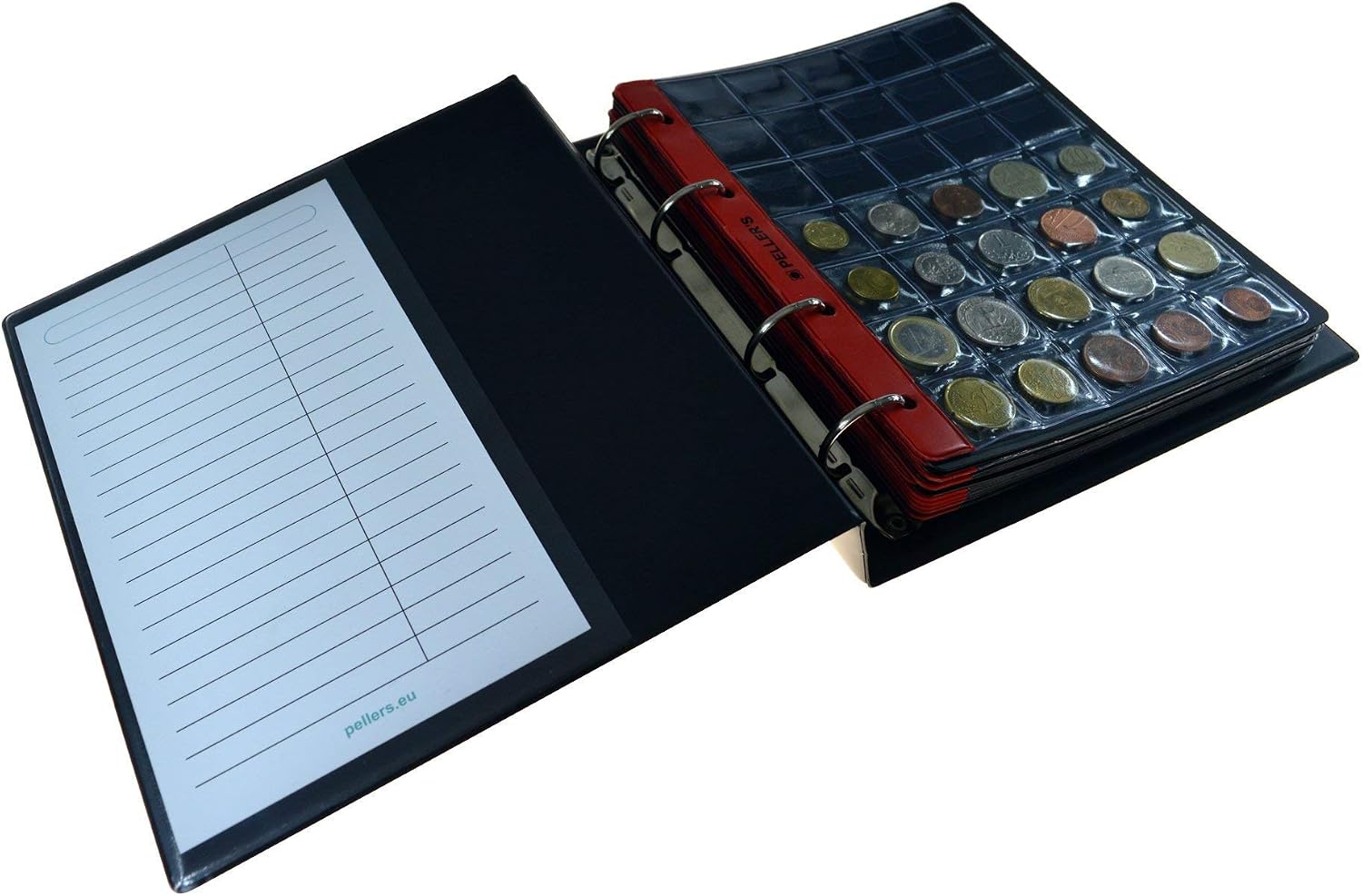 Collection Album, 350 Small Coins up to 0.91" (23mm), 10 Sheets & dividers. For: pence, cents. Coin album M - Image 5