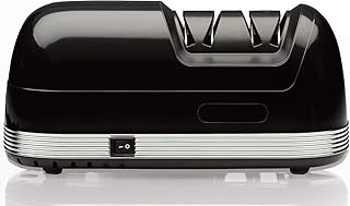 StilGut elektrischer Messerschleifer, Profi-Diamant-Messerschärfer, Grob- und Feinschliff, leise, schwarz