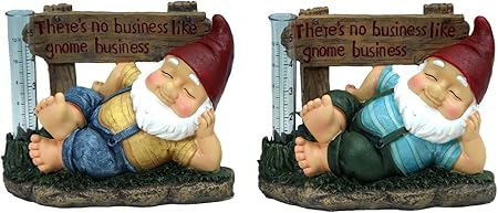 Amazon Com Mayrich One Decorative Garden Gnome Rain Water Gauge