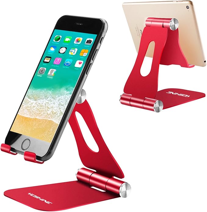 YOSHINE Foldable Mobile Phone Stand for Desk, Adjustable Mobile Phone