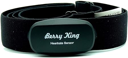 Berry King Heartbeat ANT+ & Bluetooth für Garmin Wahoo Polar RUNTASTIC Strava ENDOMONDO Tomtom Apple iPhone Brustgurt Herzfre