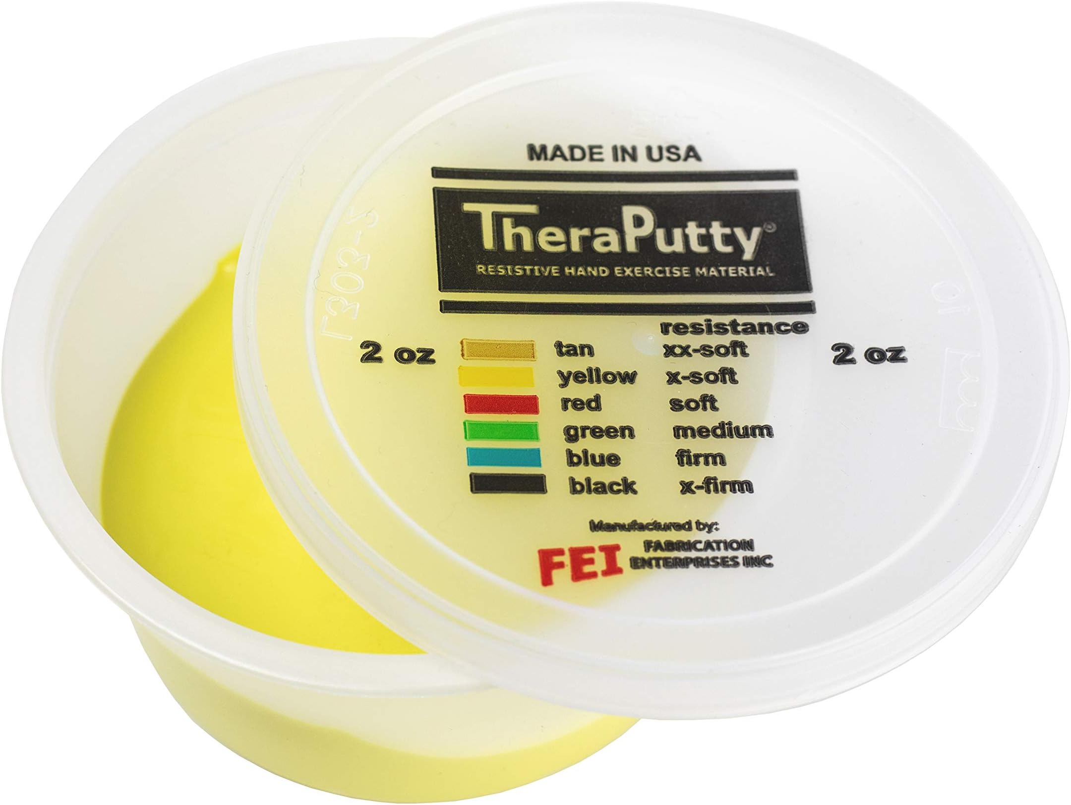 CanDo 10-0900 Thera Putty, Yellow, 2oz