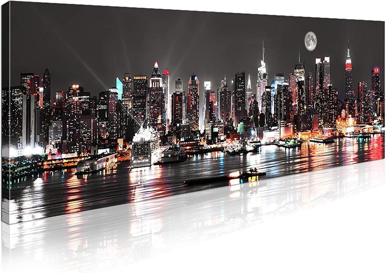 Canvas Wall Art New York City Canvas Wall Art,Manhattan Skyline