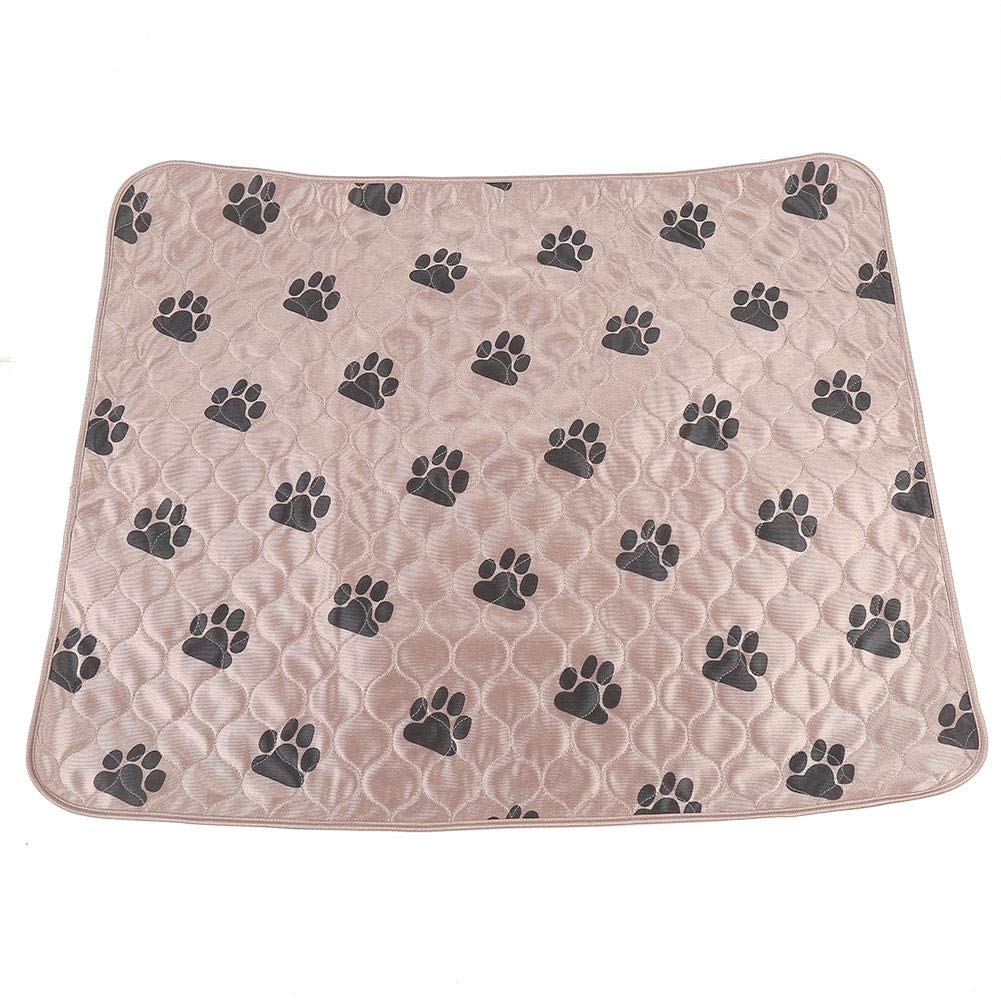 Haofy Dog Pee Pad Reusable Waterproof Dog PIPI Pad Bed Washable Urine Mat for Pet Dogs Cats Puppies Indoor and Outdoor Use Puppy Essentials (70 * 80cm-Brown)