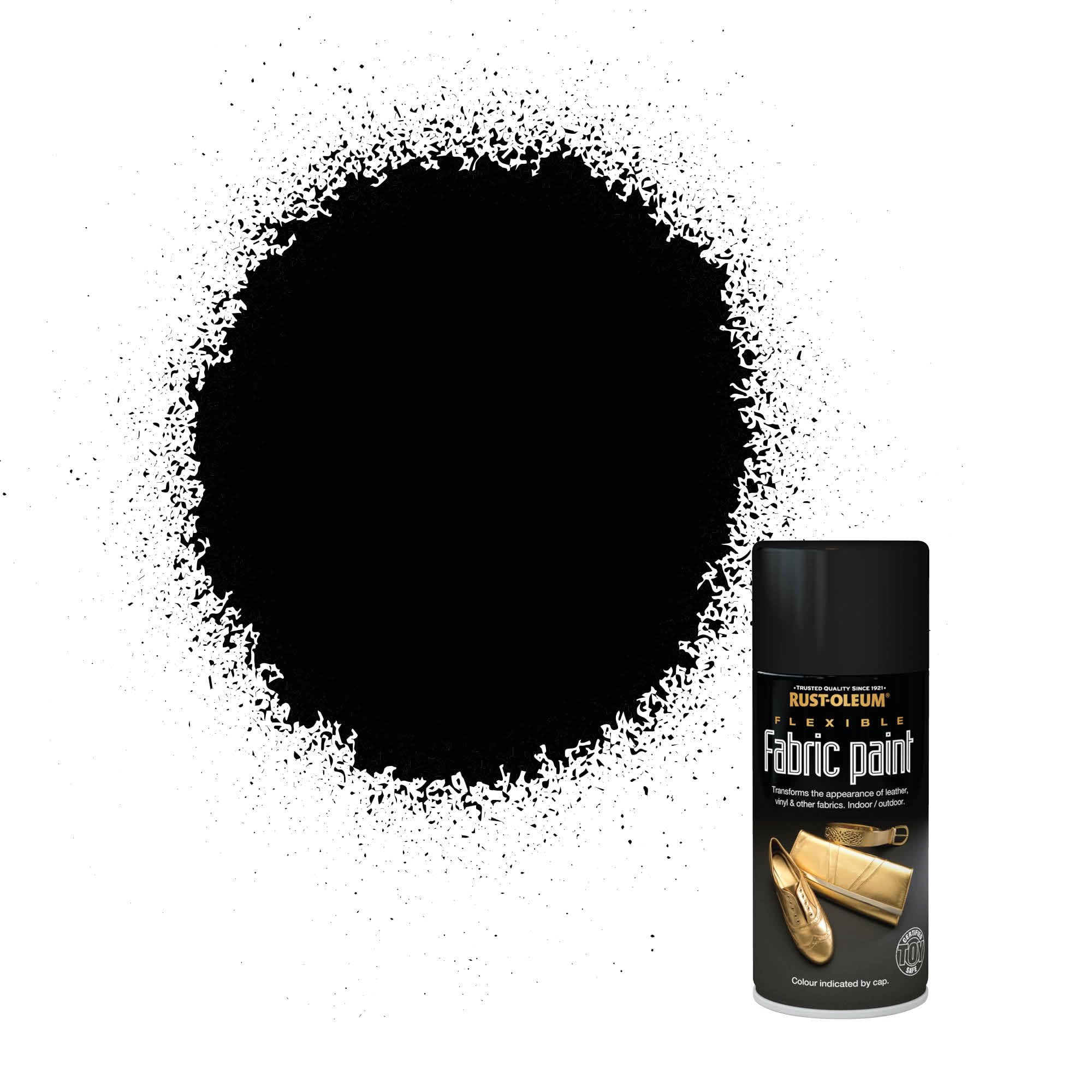 Rust-Oleum 150ml Flexible Fabric Spray Paint - Black