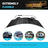 Renogy 50W Flexible Solar Panel 12V Monocrystalline Semi-Flexible for RV Marine view 2