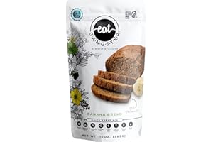 EAT G·A·N·G·S·T·E·R eat G.A.N.G.S.T.E.R. Vegan Banana Bread Mix, Allergy-Friendly Baking Mix, Grain-Free, No Dairy, Nuts, Gluten, Dairy, For Paleo & AIP Diets, Delicious Loaf, Doughnuts, Breakfast, Healthy Snack, Dessert