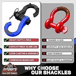 AUTOBOTS Tigertooth Split D Ring Shackles 45,000lb