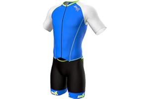 SPARX SPORTS Sparx Mens Elite Aerosuit Triathlon Suit Mens Short Sleeve Tri Suit Skinsuit