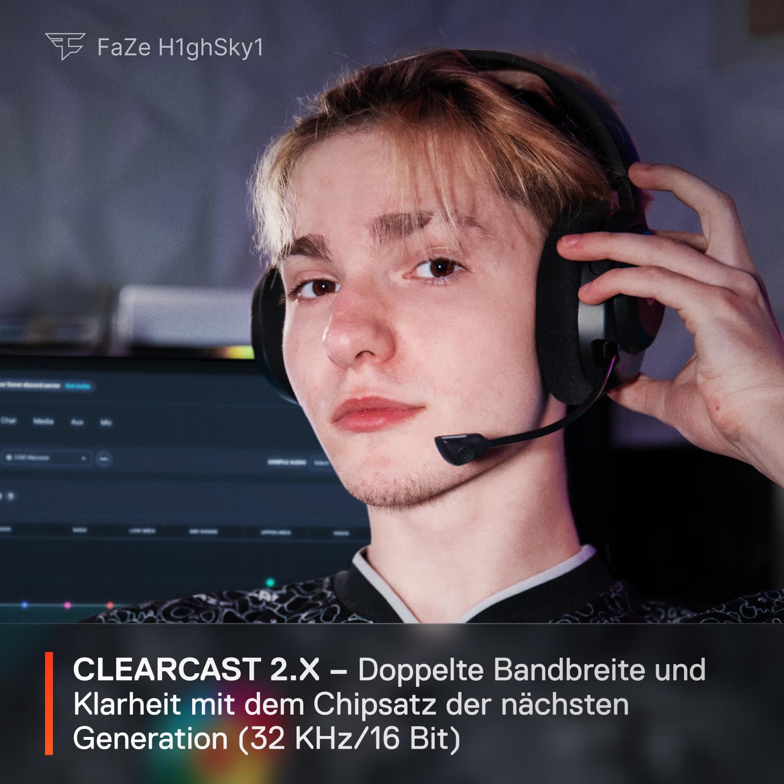 SteelSeries Arctis Nova 5 Wireless - Gaming Headset- Multi-System -PC,PS5 - Magnetische Neodym-Treiber -Über 100 Audio Presets - 60H Akkulaufzeit - 2,4 GHz oder BT-ClearCast Gen2.X-Mik 4