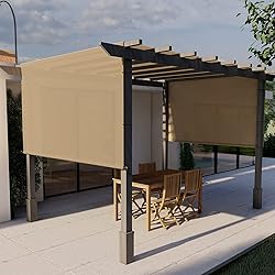E&K Sunrise 3'Wx29'L Outdoor Shade Canopy Cover