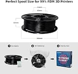 Flashforge ABS Pro Filament 1.75mm Black 1kg Filament ABS+ Heat Resistant view 6