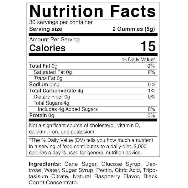 VITAMATIC GLUCOSE CHEWABLE GUMMIES – 60 COUNT – NATURAL RASPBERRY FLAVOR – 4G OF CARBOHYDRATE PER SERVING (1 BOTTLE)
