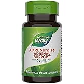 Nature's Way ADRENergize, Adrenal Support*, No Gluten, 50 Capsules (Packaging May Vary)