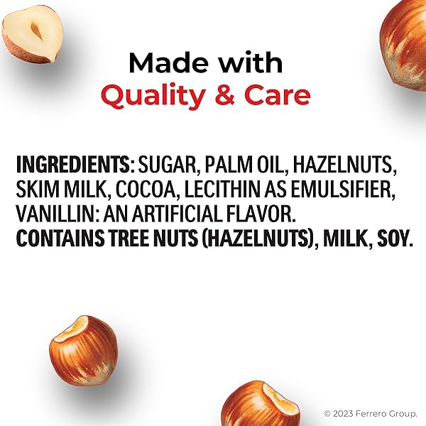 NUTELLA HAZELNUT SPREAD SINGLE SERVE MINI CUPS, 120 PACKS, BAKING SUPPLIES, GREAT FOR RESTAURANTS AND BAKERIES, 62.4 OZ TOTAL