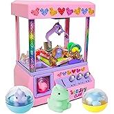 Bundaloo Squishy Claw Machine Arcade Game Candy Grabber Prize Dispenser with 3 Squishy Toys and Reusable Capsules