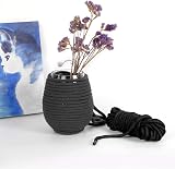 tallkeey 10M Black Soft Cotton Rope 8mm Thick Cord DIY Craft Projects Hanging view 6