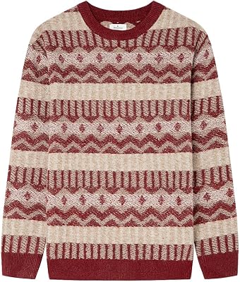 Jacquard Eclectic Pullover Gg7, Orange (Arancione), L Uomo