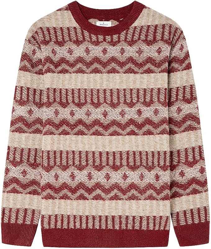 Jacquard Eclectic Pullover Gg7, Orange (Arancione), L Uomo