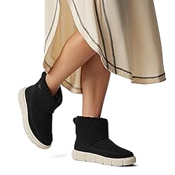SOREL EXPLORER III SLIP-ON COZY WP - Black, Chalk