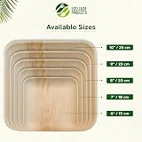 Eco Leaf 25 Disposable Palm Leaf Plates 4in Square Eco Friendly Oven Safe view 7