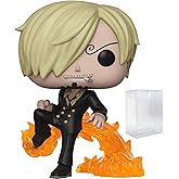 POP One Piece - Vinsmoke Sanji (Fishman) Funko Pop! Vinyl Figure (Bundled with Compatible Pop Box Protector Case) Multicolor 3.75 inches