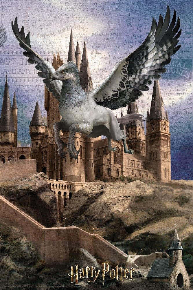 PRIME 3D , Harry Potter - Buckbeak , 3D Lenticular Jigsaw Puzzle , 43cm x 31cm - 300 pcs , Games & Puzzles , Ages 6+