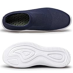 vibdiv Flat Shoes Mesh Knit Sock Sneakers Slip on
