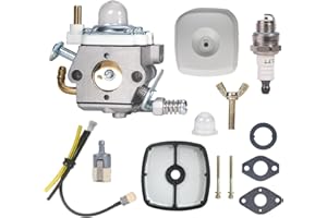 Mikatesi A021001881 & A021001882 WTA-33 Carburetor Carb Spark Plug Air Filter Kit for Echo PB-250 Blowers Replace Parts
